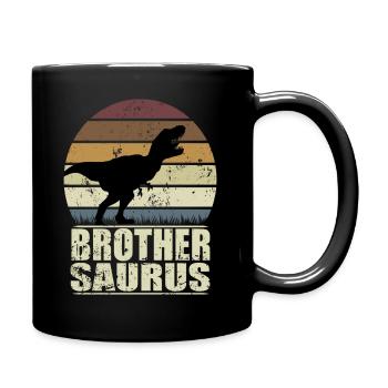 BrotherSaurus Rex dinosaure Dino Brother Saurus - Mug uni - noir - Droite