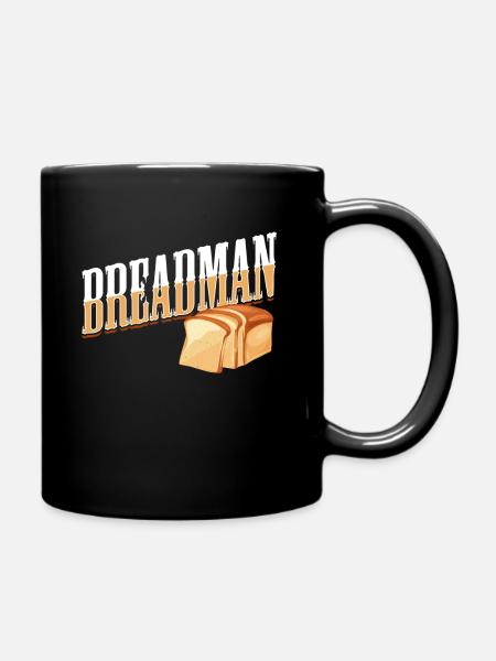 Brot - Tasse einfarbig - Schwarz