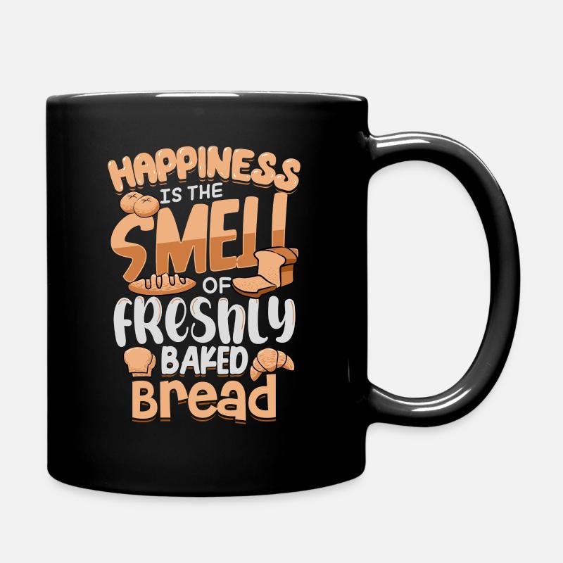 Brot - Tasse einfarbig - Schwarz