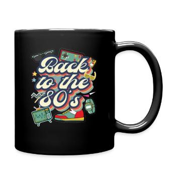 Retour aux années 80 ́ - Mug uni - noir - Droite