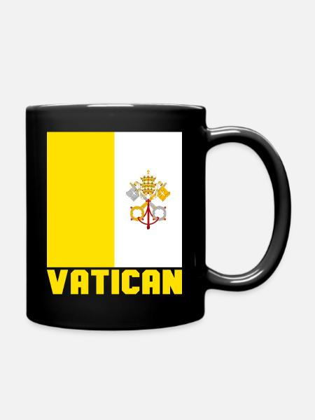Vatikan - Tasse einfarbig - Schwarz