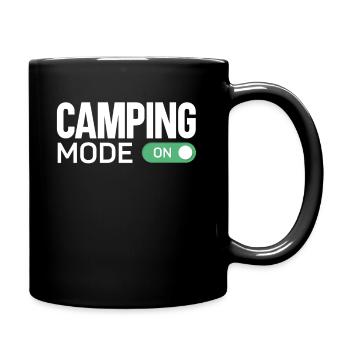 Camping Mode On Tent - Tasse einfarbig - Schwarz - Rechts