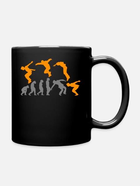 Parkour Parkour Runner Obstacle Parkour Evolution - Mug uni - noir
