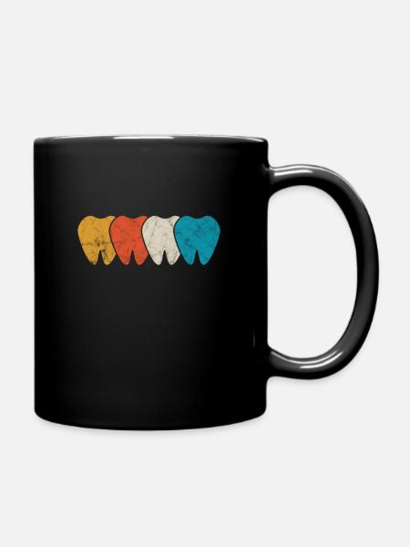 Zahnarzt - Tasse einfarbig - Schwarz