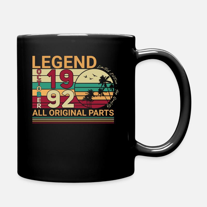 Né octobre 1992 Limité - Mug uni - noir