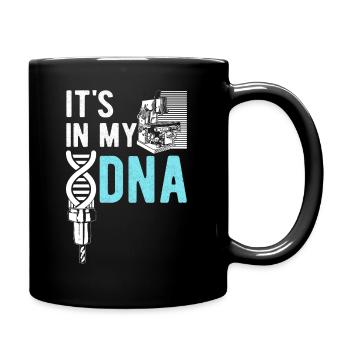 It's In My DNA CNC Milling Turning Machinists - Full Colour Mug - black - Right