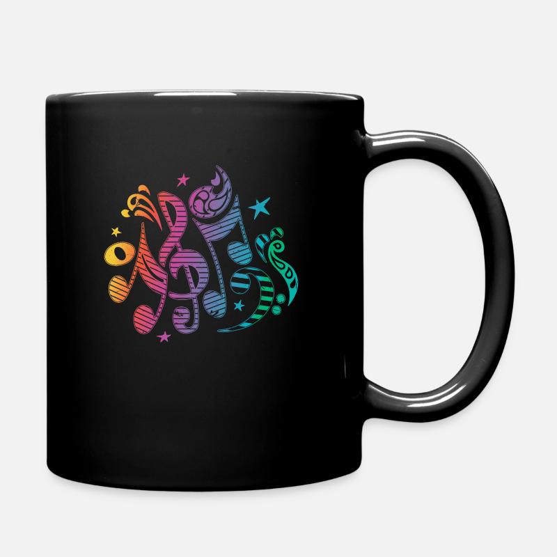 Musical Instrument Notes Musical Notes Music - Tasse einfarbig - Schwarz
