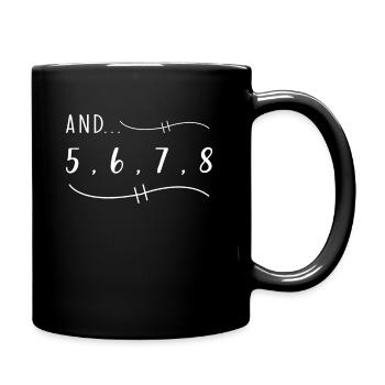 Danse sort drôle - Mug uni - noir - Droite
