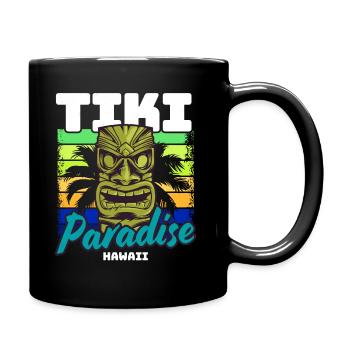 Tiki Paradise Tiki Bar Hawaii Sommer - Tasse einfarbig - Schwarz - Rechts
