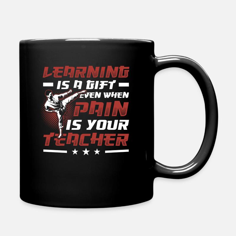Kampfsport Motivation Karate - Tasse einfarbig - Schwarz