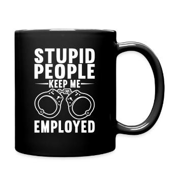 Police Officer Police Officer Gift - Full Colour Mug - black - Right