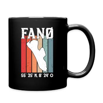 Fanö Coordonnées Danemark Vacances Fanø - Mug uni - noir - Droite