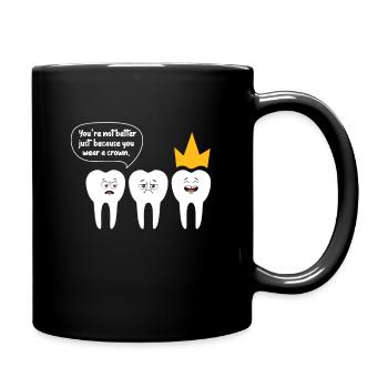 Dentiste Dentiste Dentiste Dentist Dents Cadeau - Mug uni - noir - Droite