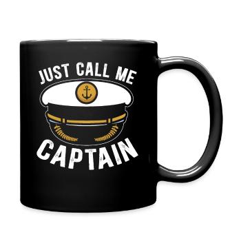 Just Call Me Capitaine capitaine - Mug uni - noir - Droite