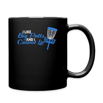 Disc Golf Sport Frisbee Player Flying Disc - Full Colour Mug - black - Right
