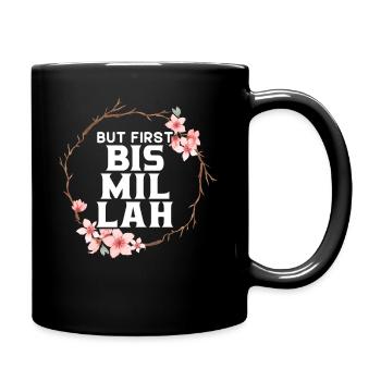 Mais d’abord Bismillah Allah Fier Islam Musulman Coran - Mug uni - noir - Droite