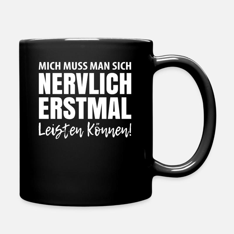 Lustiger Spruch - Tasse einfarbig - Schwarz