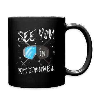 Kitzbühel Skiing Tyrol Snowboarding Austria - Full Colour Mug - black - Right