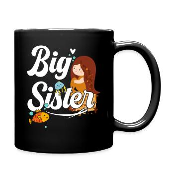 Big sister Big Sis - Full Colour Mug - black - Right