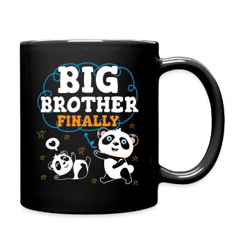 Finally Big Brother Big Bro - Full Colour Mug - black - Right