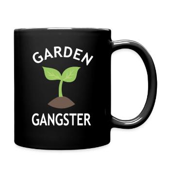 Gardener Gift - Garden Gangster - Nursery - Full Colour Mug - black - Right