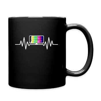 TV streaming cardio-battements tv séries Movie Internet - Mug uni - noir - Droite