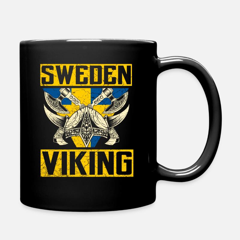 Suède Vikings - Mug uni - noir