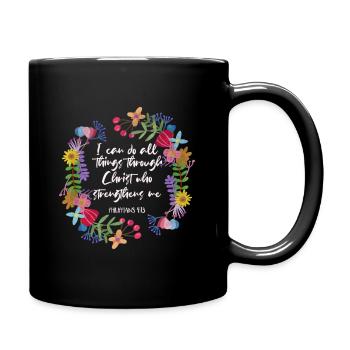 Christianisme Citations chrétiennes - Mug uni - noir - Droite