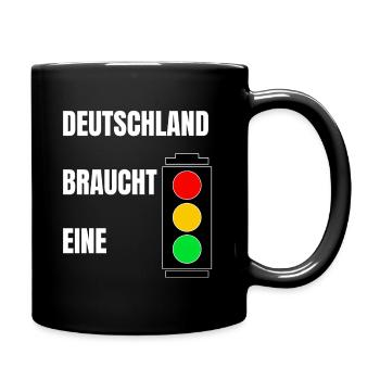 Deutschland braucht eine Ampel | Koalition - Tasse einfarbig - Schwarz - Rechts