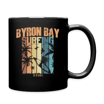 Surf pour surfeurs Vintage Byron Bay Idée cadeau - Mug uni - noir - Droite