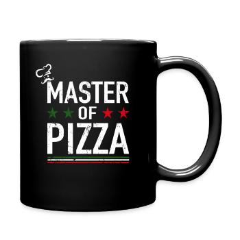 Italy Pizza Master Chef - Master Of Pizza - Full Colour Mug - black - Right