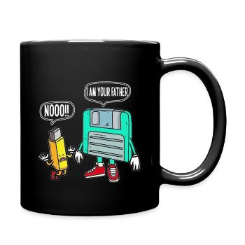 Retro It Nerd Je suis YOur Père Stockage de chemise - Mug uni - noir - Droite