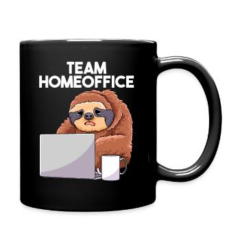 Team Home Office Sloth Home Office Laptop - Full Colour Mug - black - Right