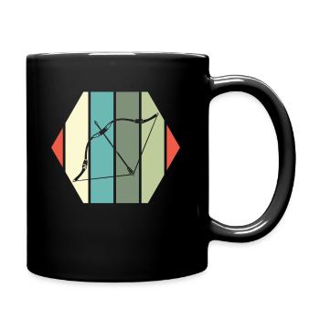 Arc-en-ciel vintage retro arc-en-ciel - Mug uni - noir - Droite