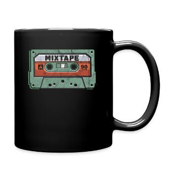 Mixtape des années 90 Cassette Nostalgique rétro des années 1990 - Mug uni - noir - Droite