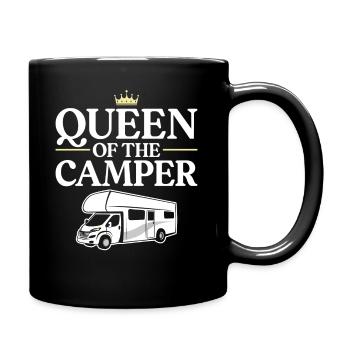 Camping Family Girl Motorhome - Full Colour Mug - black - Right