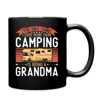 Camping Motorhome Campervan - Full Colour Mug - black - Right