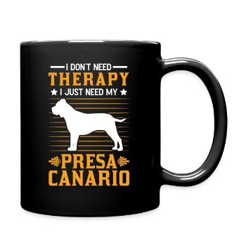 Presa Canario Therapie Dogo Canario - Tasse einfarbig - Schwarz - Rechts