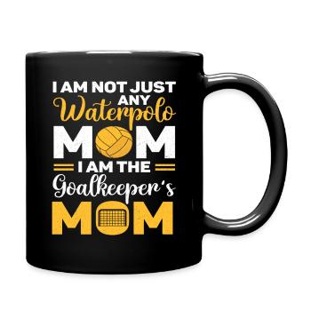 Waterpolo Schwimmen Wassersport Wasserball Trainer - Tasse einfarbig - Schwarz - Rechts
