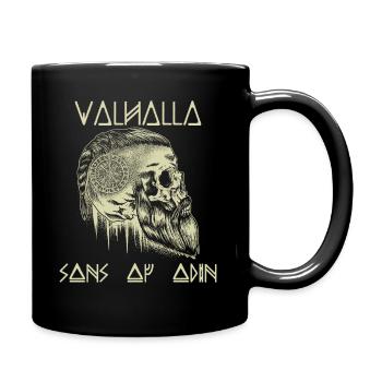 Söhne von Odin Walhalla Wikinger - Tasse einfarbig - Schwarz - Rechts