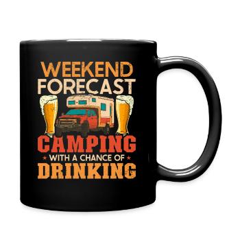 Camping Drunk Beer Campervan - Mug uni - noir - Droite