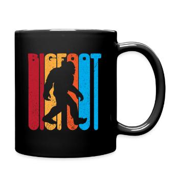 Bigfoot Sasquatch Yeti - Tasse einfarbig - Schwarz - Rechts