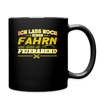 Fahrschule Fahrlehrer Fahrschüler Geschenk - Tasse einfarbig - Schwarz - Rechts