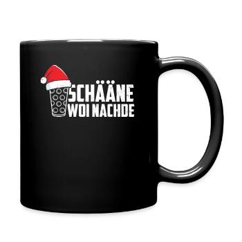 Pfälzer Weihnachten Pälzer Dialekt Mundart Schorle - Tasse einfarbig - Schwarz - Rechts