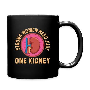 Kidney Quote for your Kidney Donor Wife - Full Colour Mug - black - Right