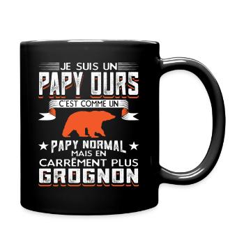 Grand-Père Papou Papy - Mug uni - noir - Droite