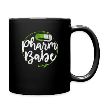 Apotheke - Tasse einfarbig - Schwarz - Rechts