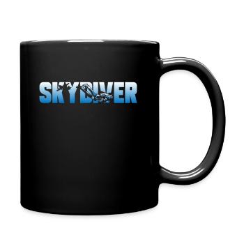 Parachutiste parachutiste - Mug uni - noir - Droite