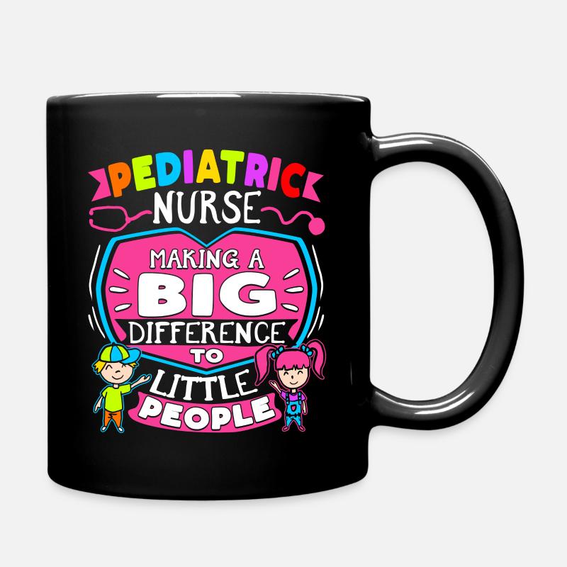 Kinderkrankenschwester - Tasse einfarbig - Schwarz