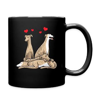 Galgo Español Chien Lévrier Espagnol - Mug uni - noir - Droite